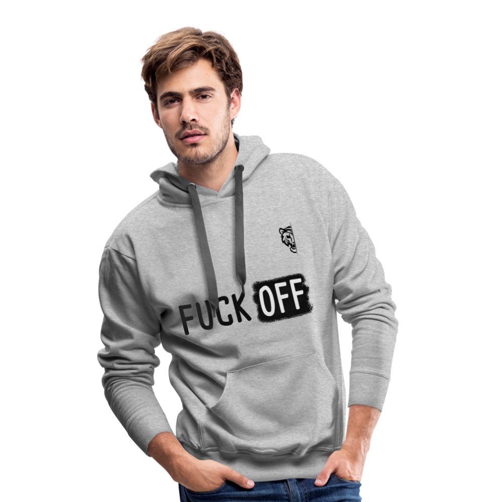 Men’s Premium Hoodie (White) - heather grey