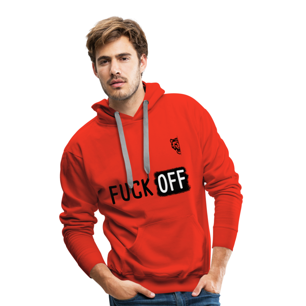 Men’s Premium Hoodie (White) - red