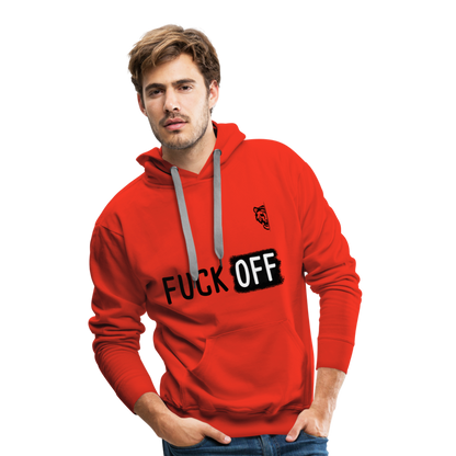 Men’s Premium Hoodie (White) - red