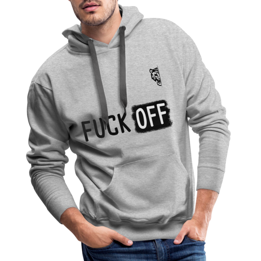 Men’s Premium Hoodie (White) - heather grey