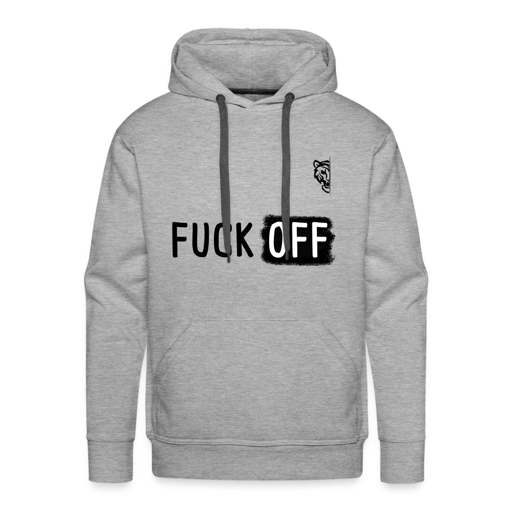Men’s Premium Hoodie (White) - heather grey