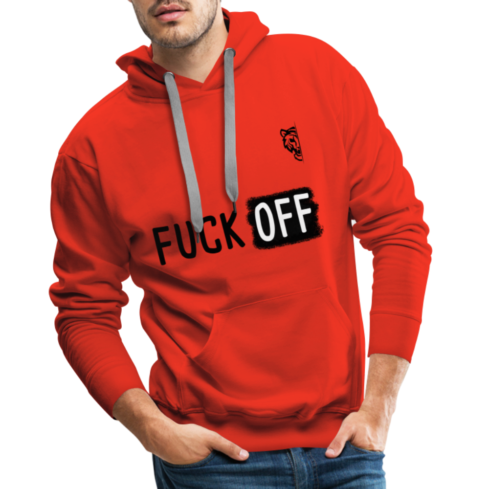 Men’s Premium Hoodie (White) - red