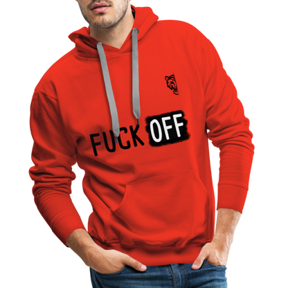 Men’s Premium Hoodie (White) - red
